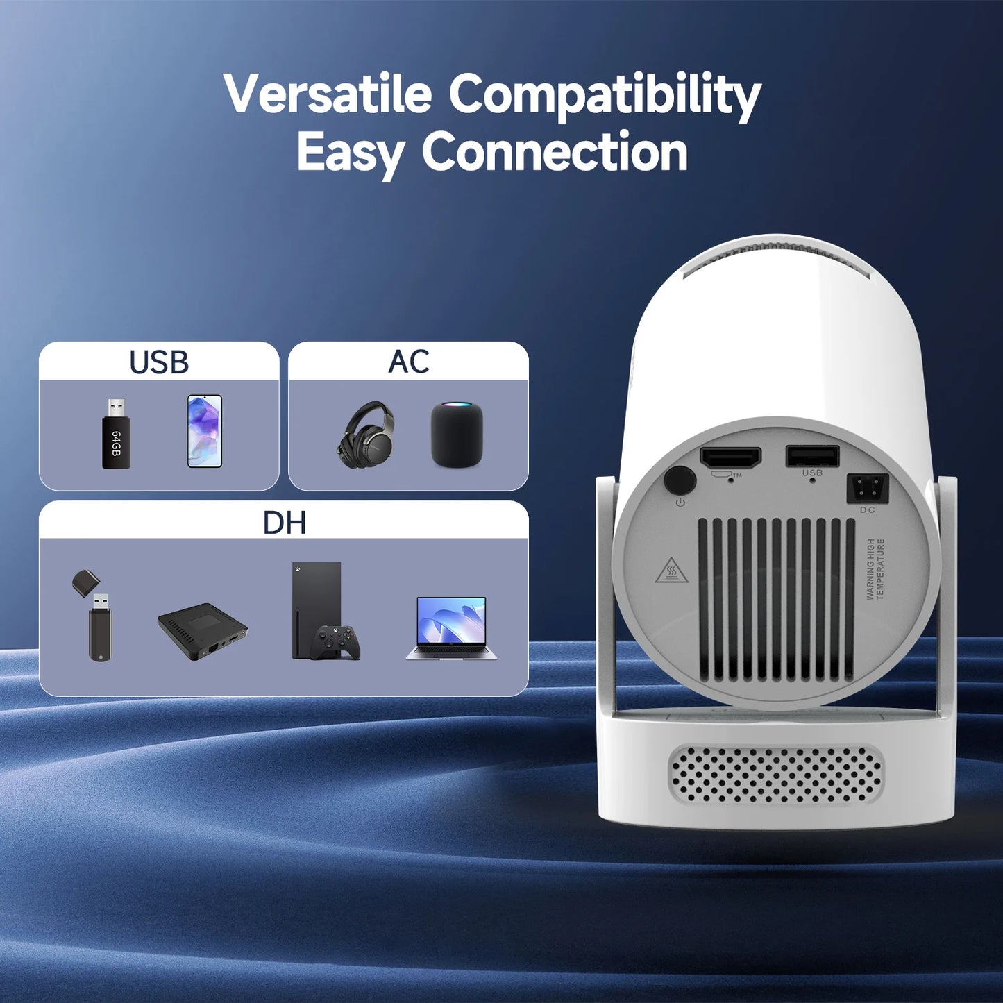 Magcubic HY300 Pro+ 4K Android 11 Portable Projector