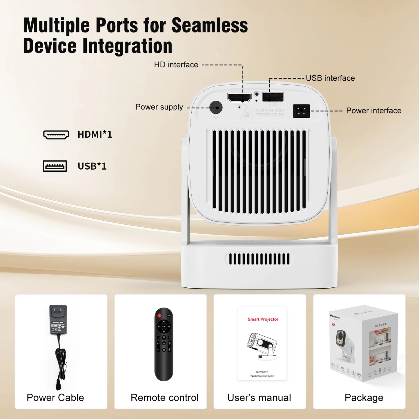 Magcubic HY310 Android 11 Projector 4K Native 1080P