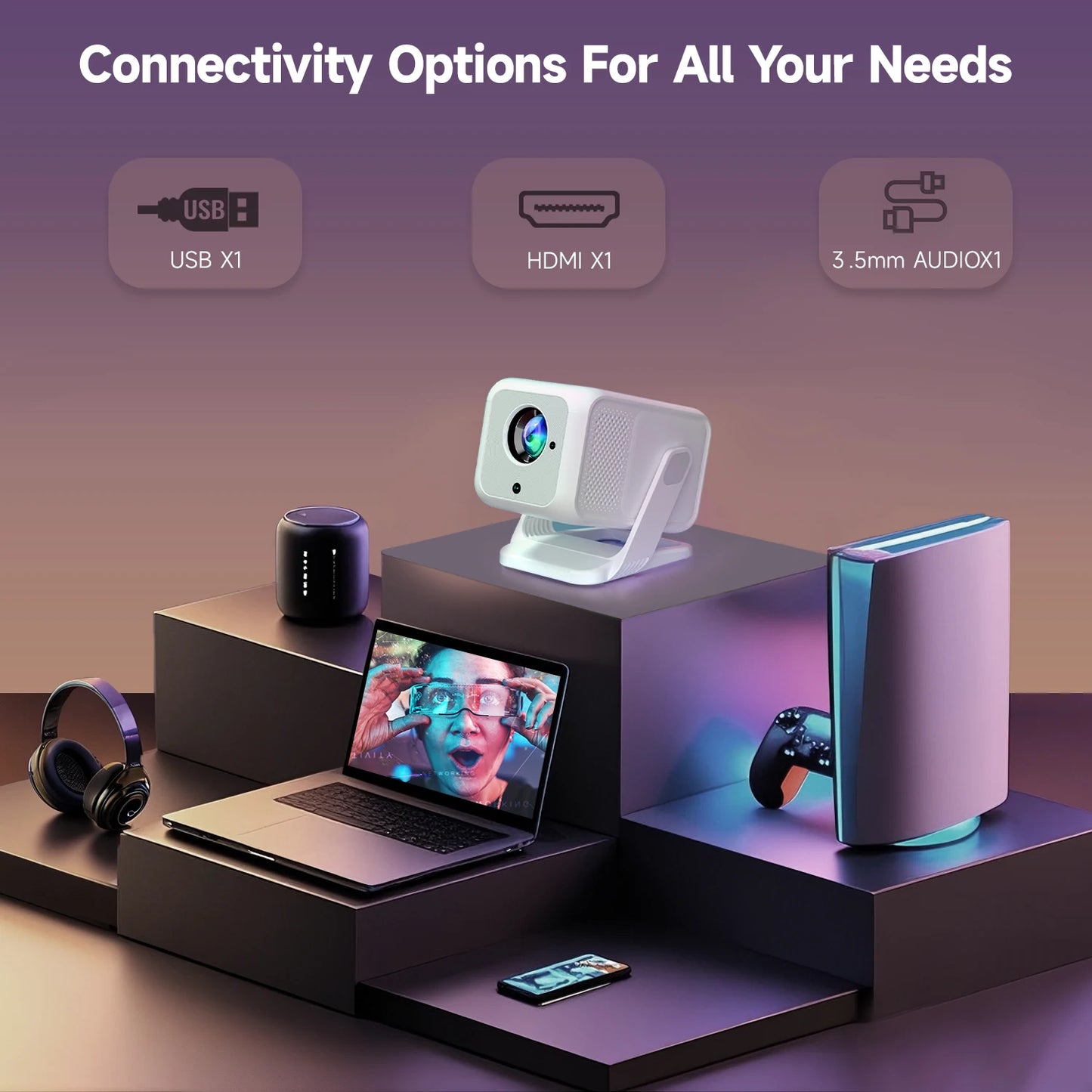 Magcubic Portable Projector 4K 420ANSI