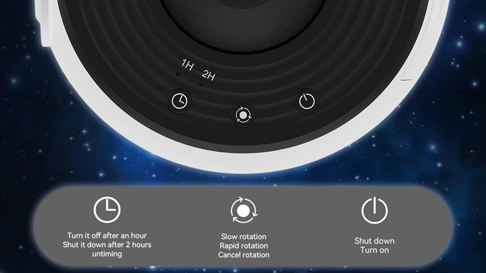 Night Light Galaxy Projector Starry Sky Projector 360°