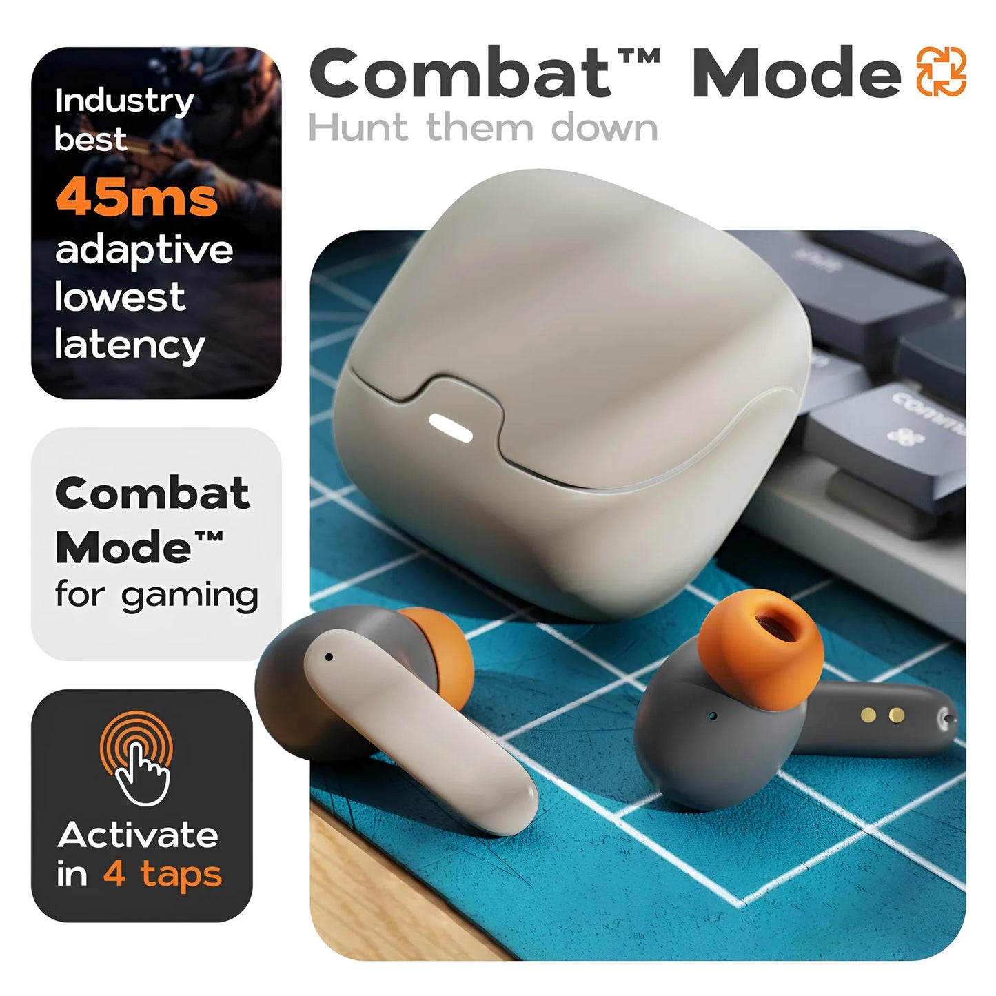 TWS Wireless Earbuds BT 5.4 Low Latency Game Earphones