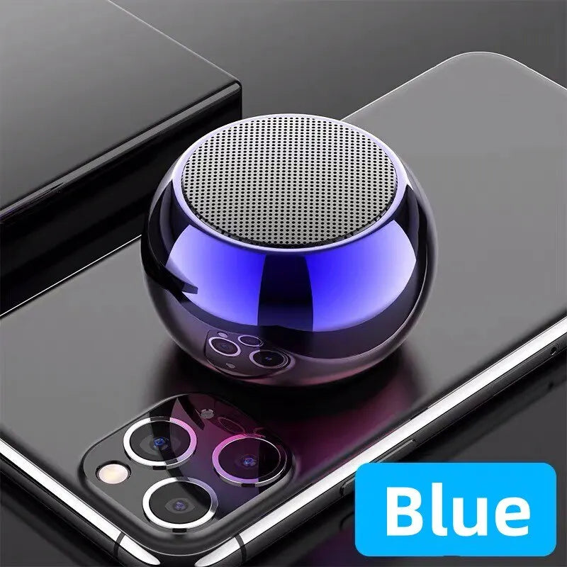 Compact M3 Wireless Bluetooth Speaker - Steel Gun Design Heavy Bass Subwoofer for Outdoor Trips & Home Parties