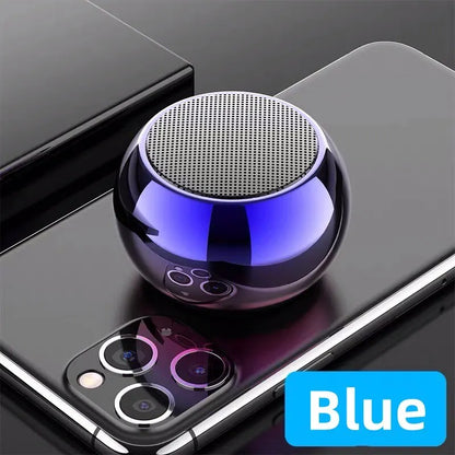 Compact M3 Wireless Bluetooth Speaker - Steel Gun Design Heavy Bass Subwoofer for Outdoor Trips & Home Parties