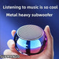 Compact M3 Wireless Bluetooth Speaker - Steel Gun Design Heavy Bass Subwoofer for Outdoor Trips & Home Parties