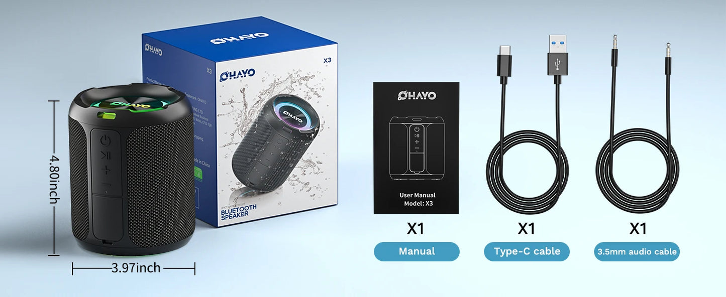 Ohayo X3 Upgraded Bluetooth Speaker