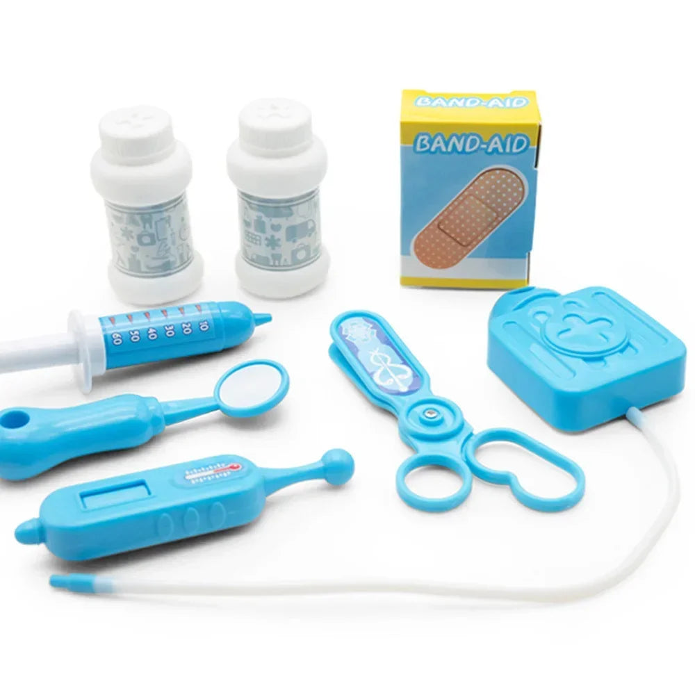 17pcs Kids Pretend Doctor Set Portable Backpack Medical Kit Doctor Toys Classic Role Play Game Toys for Children Gifts