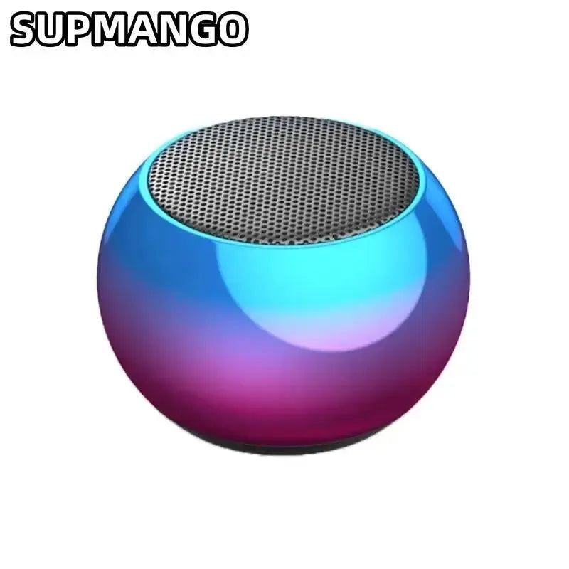 Compact M3 Wireless Bluetooth Speaker - Steel Gun Design Heavy Bass Subwoofer for Outdoor Trips & Home Parties