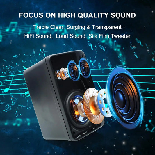 Herdio 3.5'' Passive Outdoor Speakers Wired Waterproof