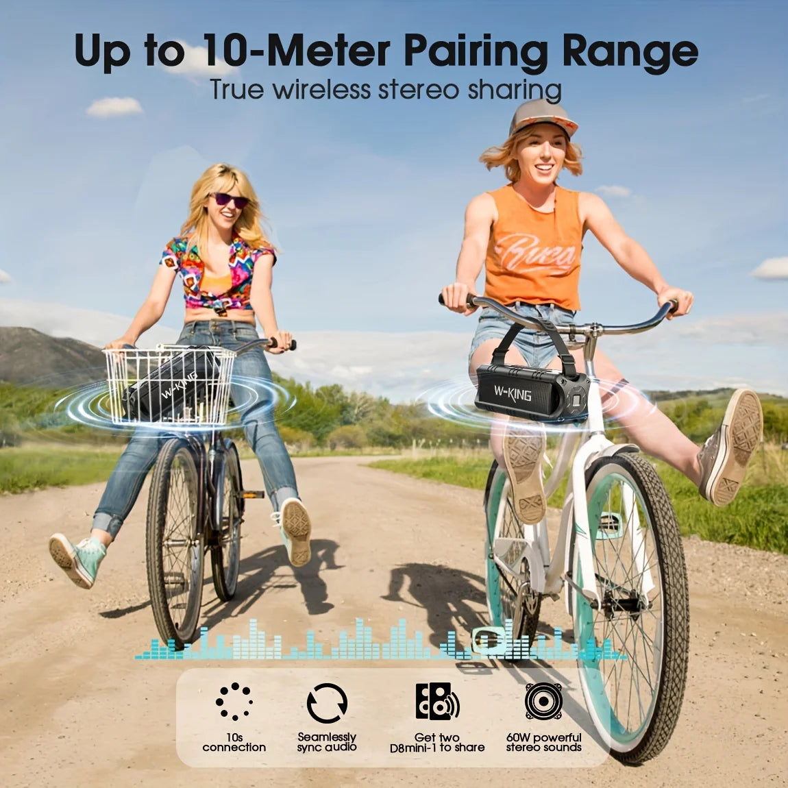 W-KING, 30W Portable Wireless Bluetooth Speaker