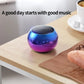 Compact M3 Wireless Bluetooth Speaker - Steel Gun Design Heavy Bass Subwoofer for Outdoor Trips & Home Parties
