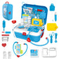17pcs Kids Pretend Doctor Set Portable Backpack Medical Kit Doctor Toys Classic Role Play Game Toys for Children Gifts